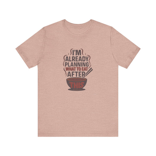 Planning What to Eat After This — Retro Foodie Tee (Light)