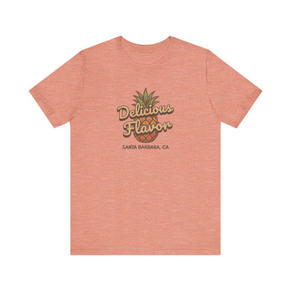 Delicious Flavor — Santa Barbara Pineapple Retro Tee (Light)