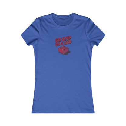 Go Step on a LEGO — Red Plastic Brick Retro Women's Tee (Dark)