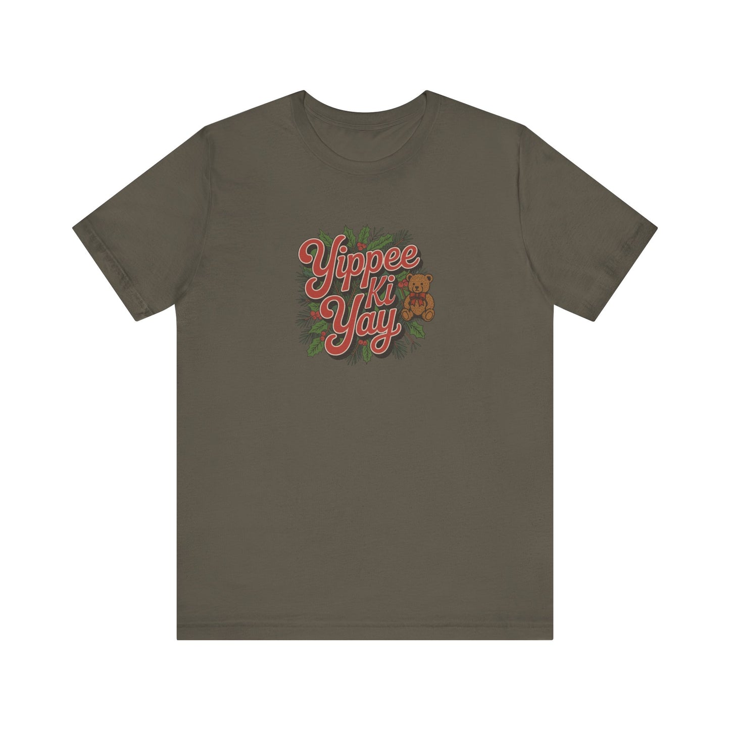 Yippee Ki Yay — Die Hard Retro Christmas Tee (Dark)