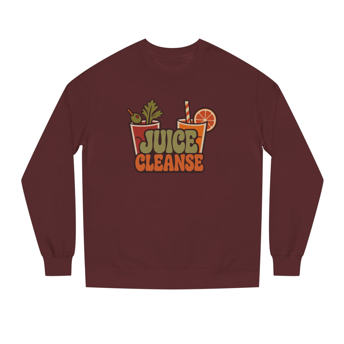 Juice Cleanse Liquid Diet — Boozy Brunch Retro Sweatshirt (Dark)