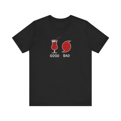 Good Hurricane, Bad Hurricane – Tropical Retro Tee (Dark)