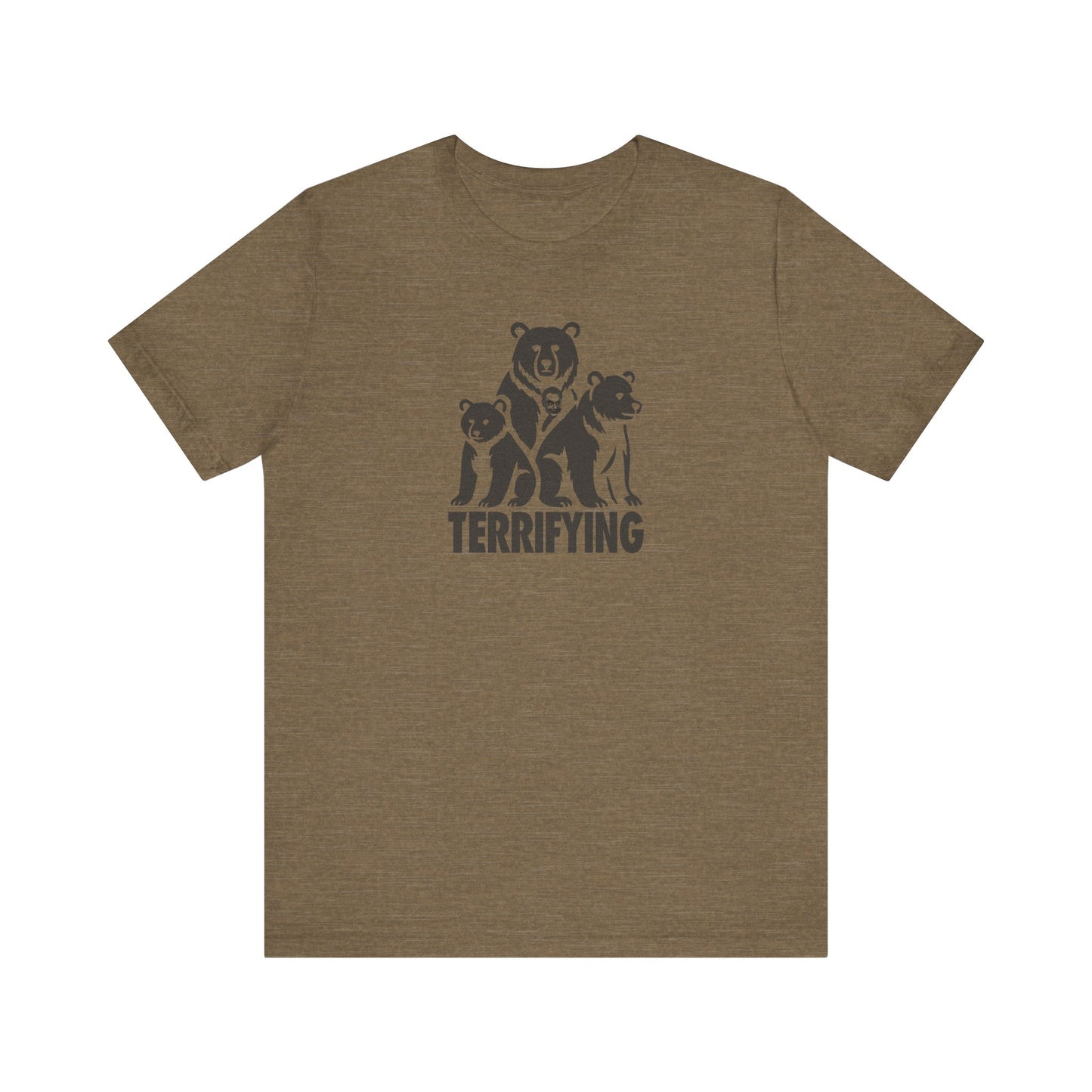 Bears Are Terrifying — Retro Silhouette Tee (Light)