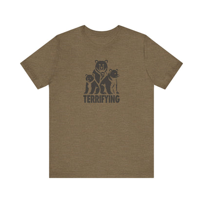 Bears Are Terrifying — Retro Silhouette Tee (Light)
