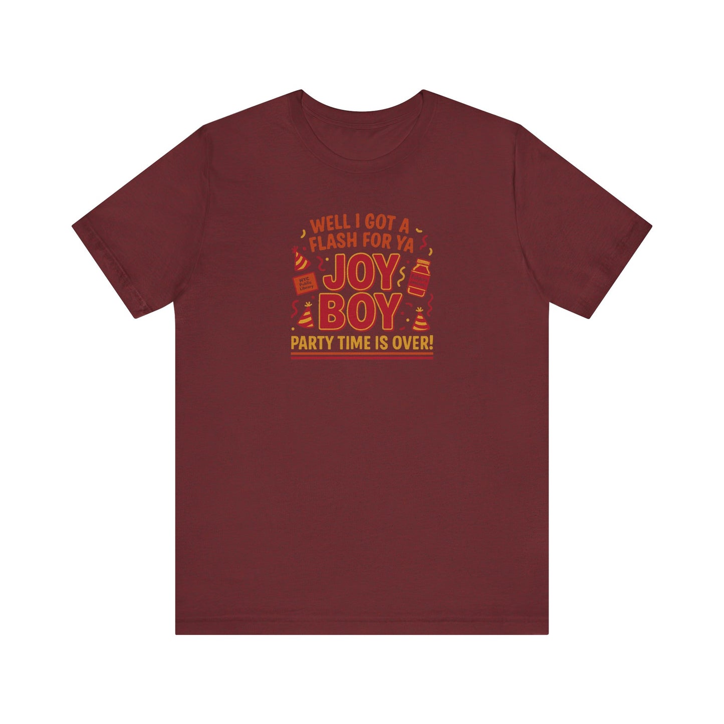Joy Boy — Seinfeld Library Investigator Retro Tee (Dark)