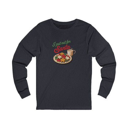 I Put Out for Santa — Retro Christmas Cookies Long Sleeve (Dark)