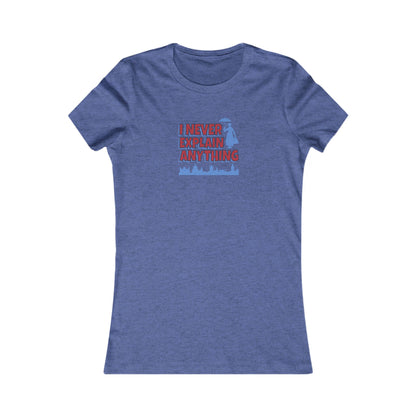 I Never Explain Anything — Mary Poppins Retro Women's Tee (Dark)