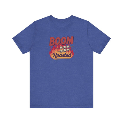 Boom, Roasted — Michael Scott Retro Tee (Dark)