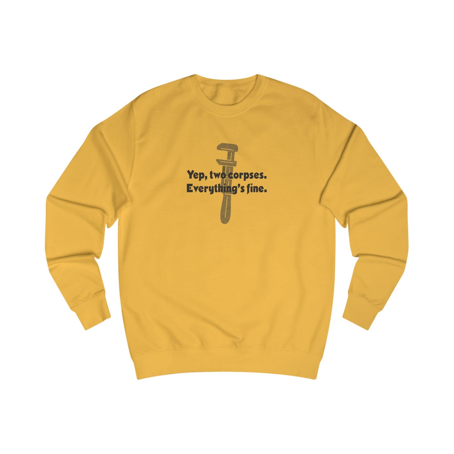 Yep, Two Corpses. Everything’s Fine — Clue Retro Sweatshirt (Light)