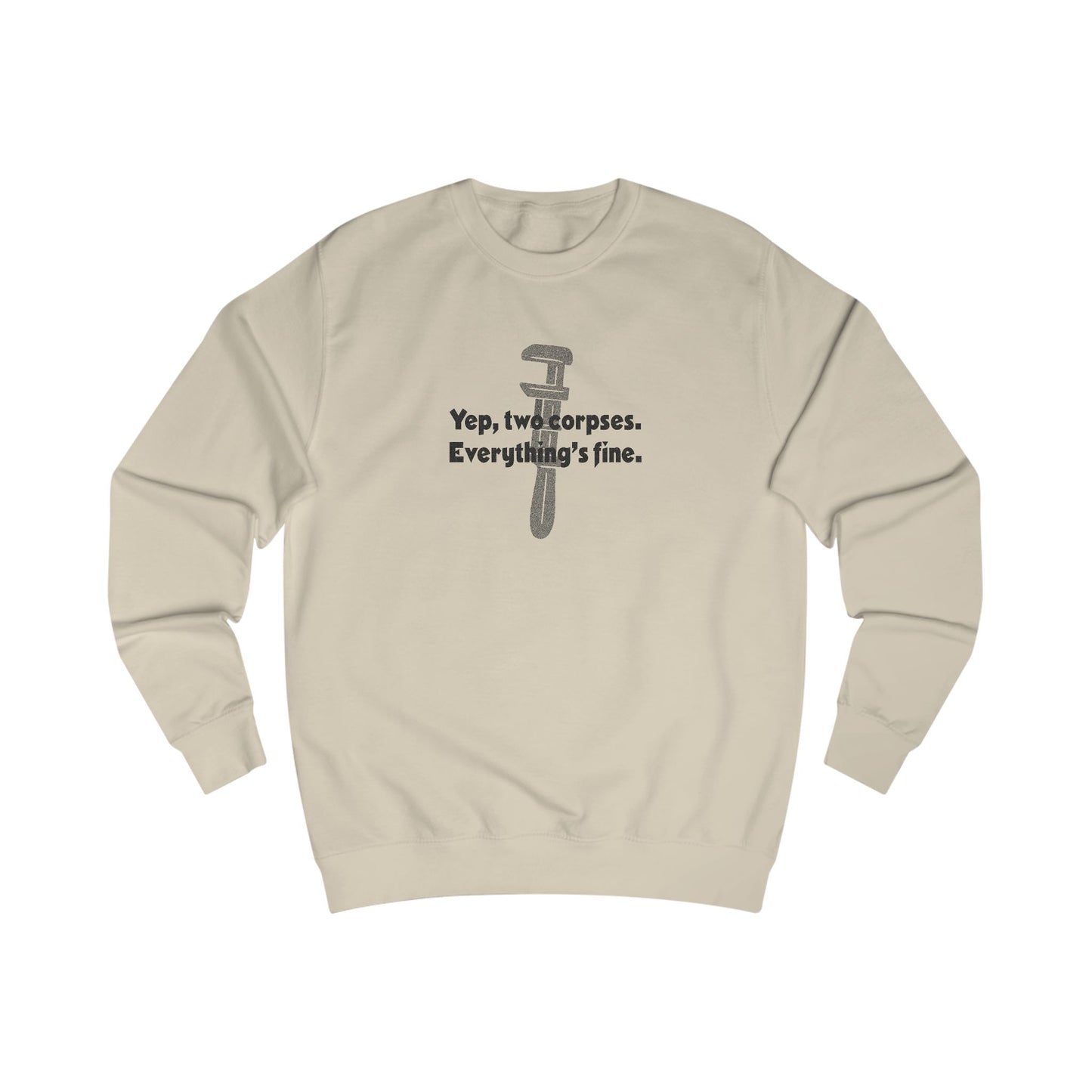 Yep, Two Corpses. Everything’s Fine — Clue Retro Sweatshirt (Light)