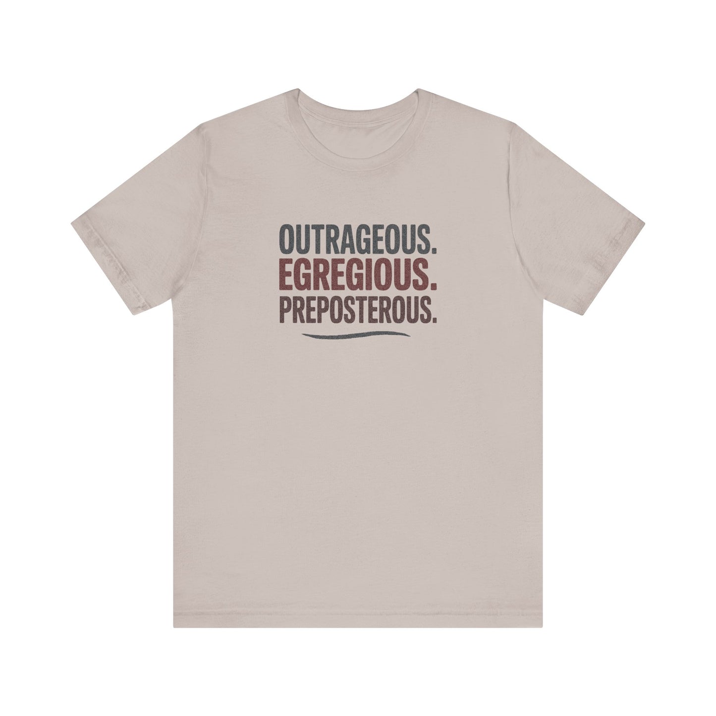 Outrageous Egregious Preposterous — Seinfeld Retro Tee (Dark)