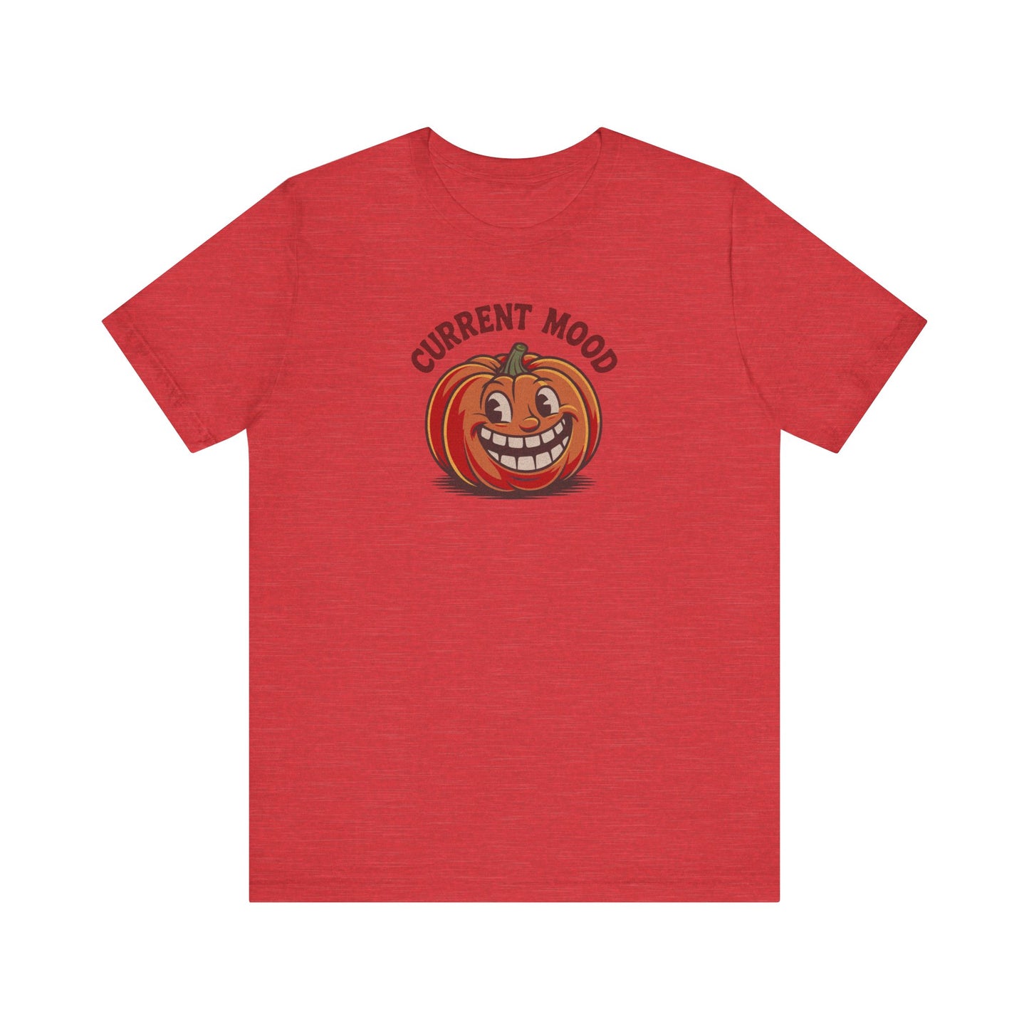 Current Mood (Toothy Jack) — Retro Halloween Tee (Light)