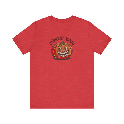 Current Mood (Toothy Jack) — Retro Halloween Tee (Light)