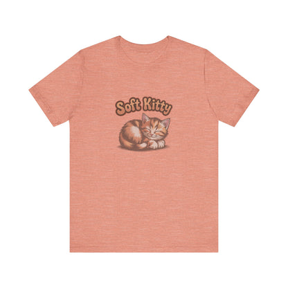 Soft Kitty Sick-Day Lullaby — Big Bang Theory Retro Tee (Light)