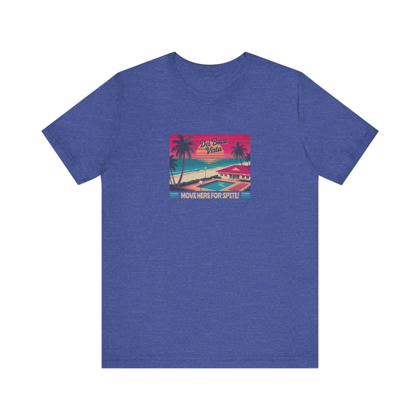 Del Boca Vista (Move Here For Spite!) — Seinfeld Retro Tee (Dark)