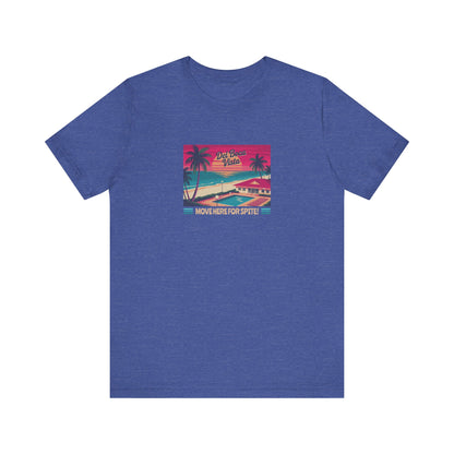 Del Boca Vista (Move Here For Spite!) — Seinfeld Retro Tee (Dark)