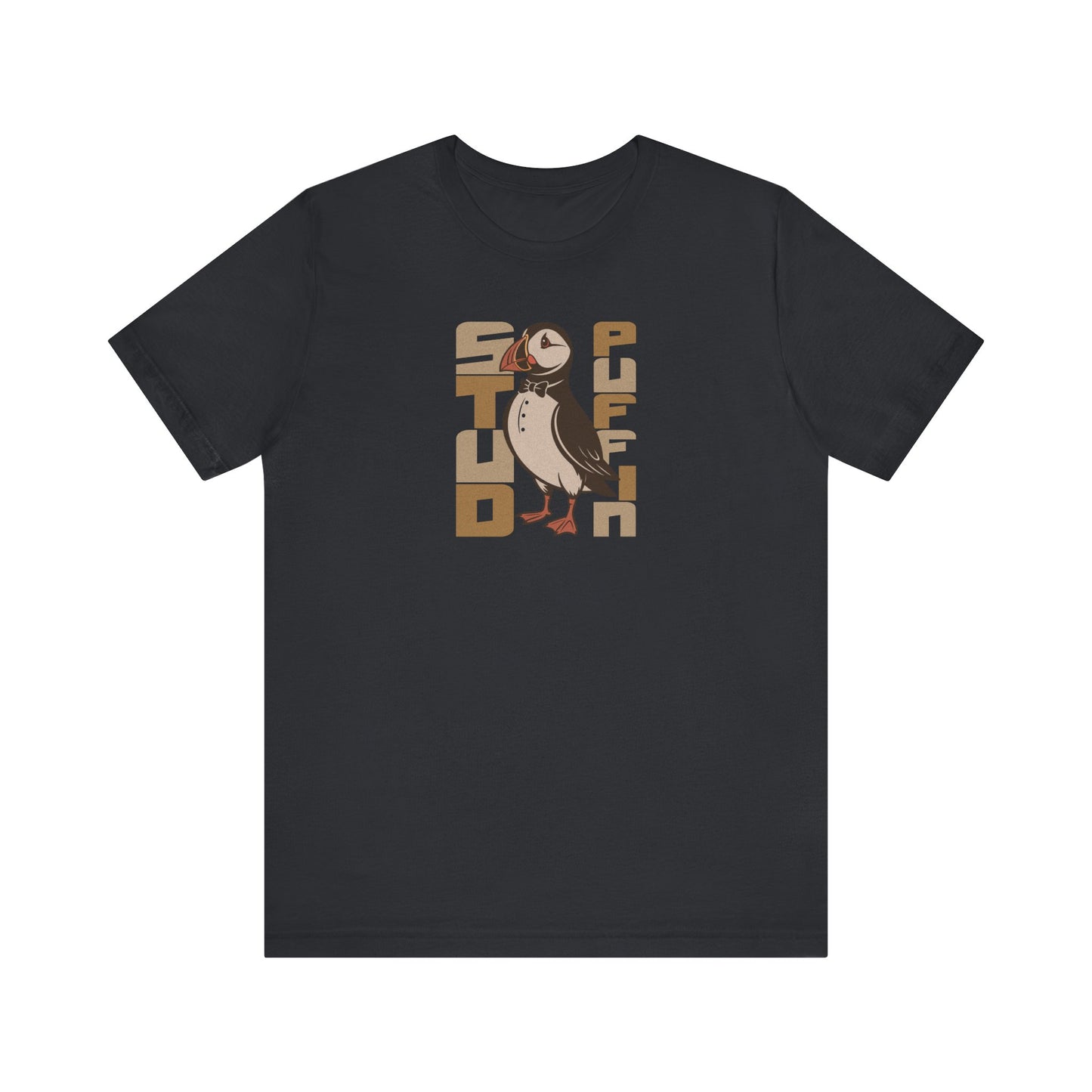 Stud Puffin, Licensed to Chill – Spy-Bird Retro Tee (Dark)