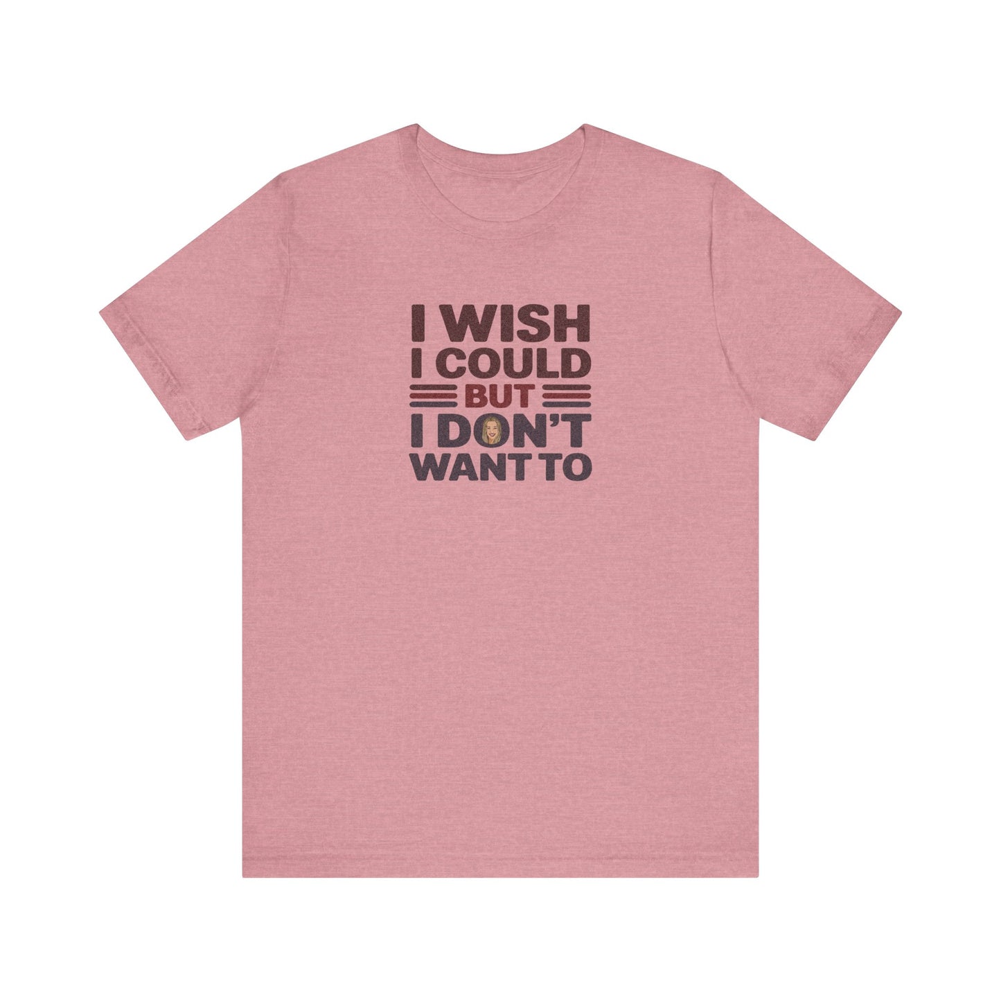 I Wish I Could, But I Don't Want To — Phoebe Buffay Retro Tee (Light)