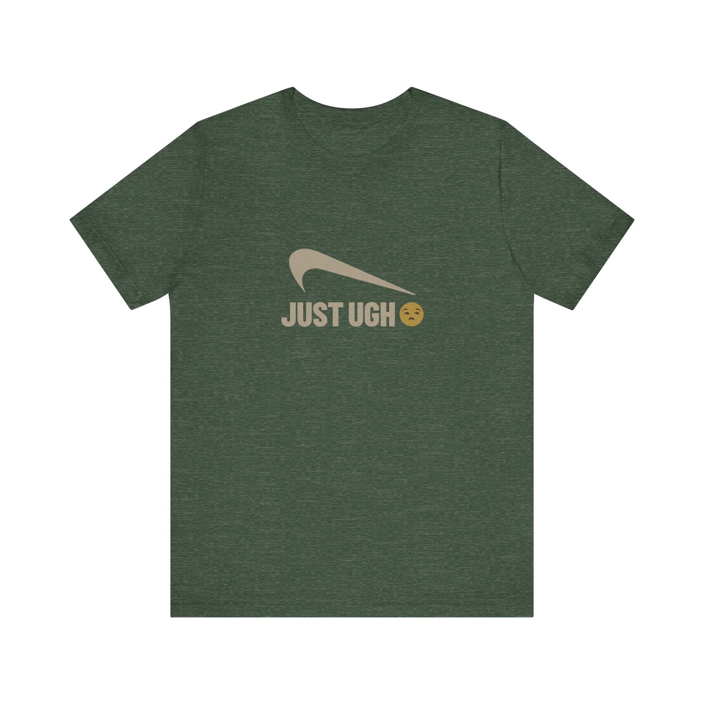 Just Ugh 😒 Athletic Parody — Retro Workout Tee (Dark)