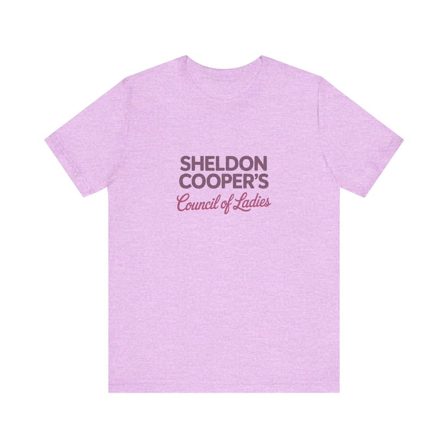 Sheldon Cooper’s Council of Ladies — TBBT Retro Tee (Light)
