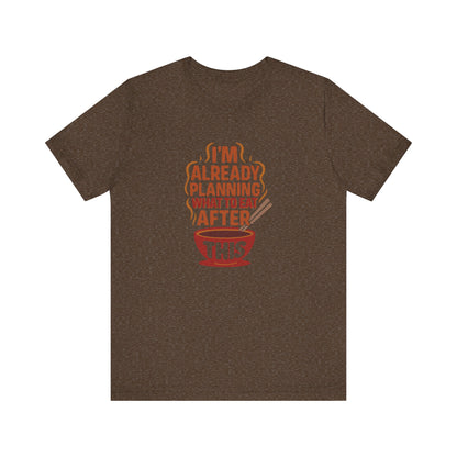 Planning What to Eat After This — Retro Foodie Tee (Dark)