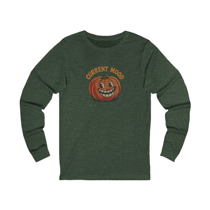 Current Mood (Toothy Jack) — Retro Halloween Long Sleeve (Dark)