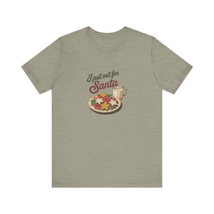 I Put Out for Santa — Retro Christmas Cookies Tee (Light)