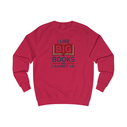 I Like Big Books and I Cannot Lie — Bibliophile Retro Sweatshirt (Light)