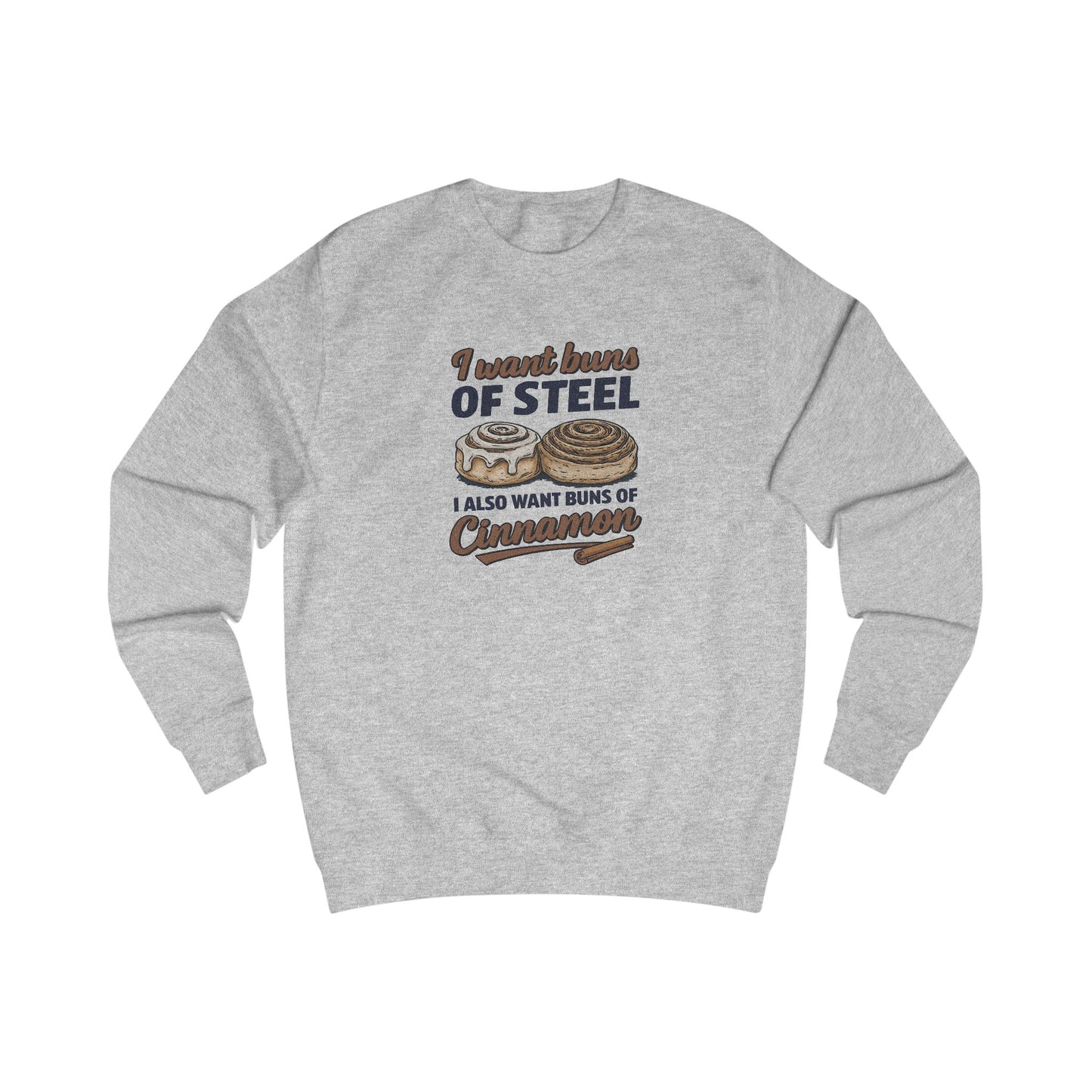 Buns of Steel (and Cinnamon) — Workout Retro Sweatshirt (Light)