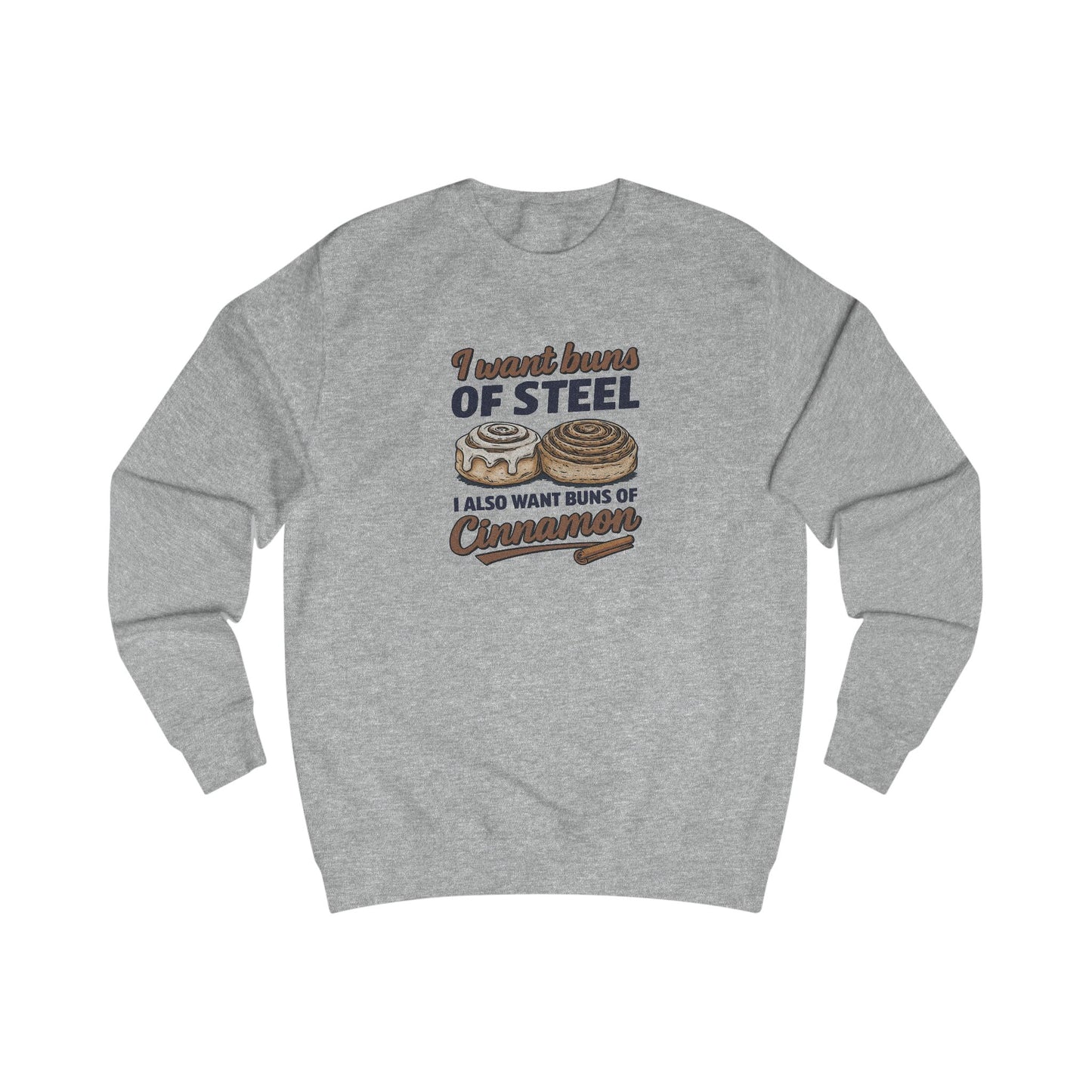 Buns of Steel (and Cinnamon) — Workout Retro Sweatshirt (Light)