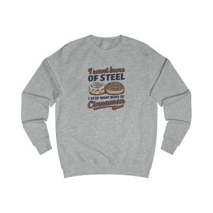 Buns of Steel (and Cinnamon) — Workout Retro Sweatshirt (Light)