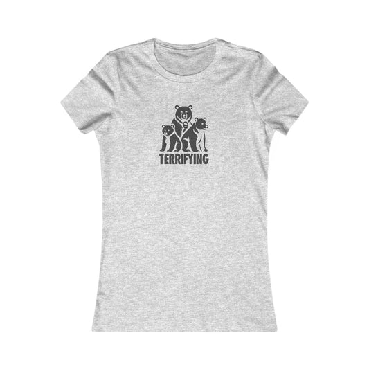 Bears Are Terrifying — Retro Silhouette Women's Tee (Light)