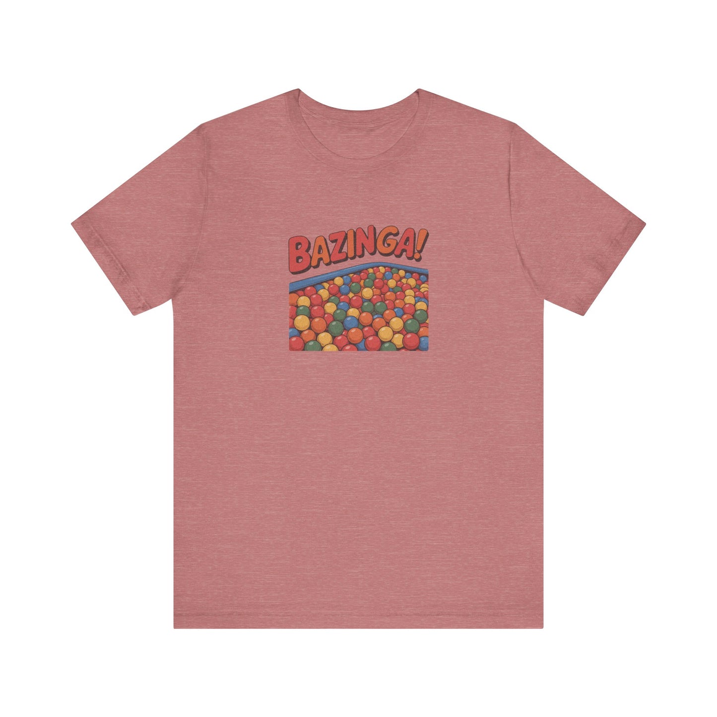 Bazinga! Ball Pit — Big Bang Theory Retro Tee (Light)