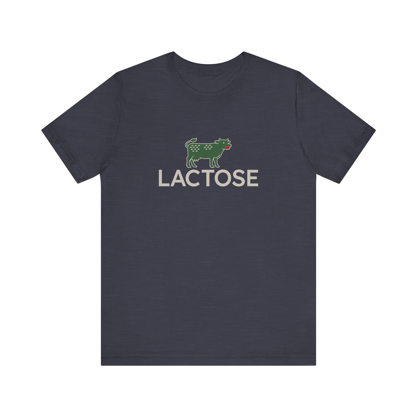 Life is a Beautiful… Typo – LACTOSE Logo Parody Retro Tee (Dark)
