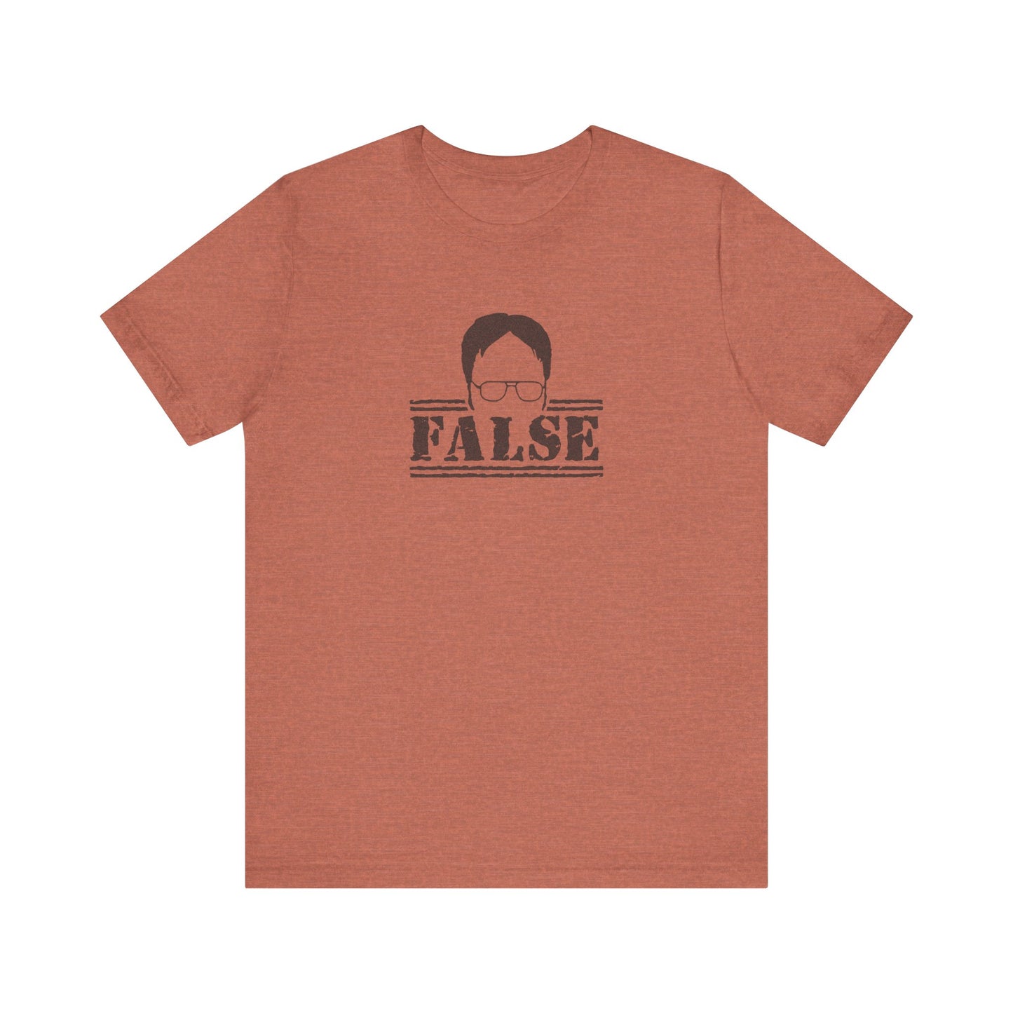 Dwight Schrute FALSE —  The Office-Inspired Retro Tee (Light)