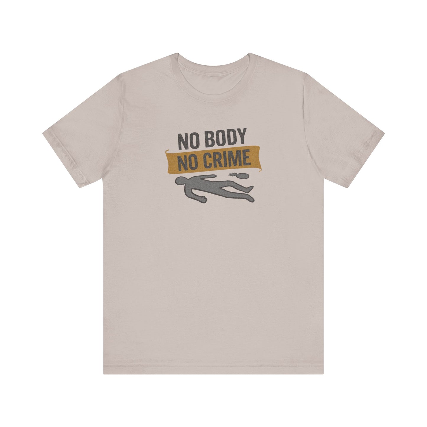 No Body, No Crime — Psych Crime Scene Retro Tee (Light)