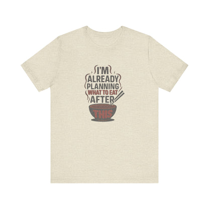 Planning What to Eat After This — Retro Foodie Tee (Light)