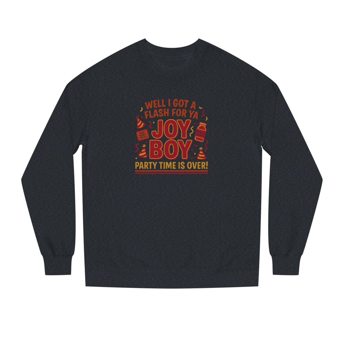 Joy Boy — Seinfeld Library Investigator Retro Sweatshirt (Dark)