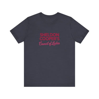 Sheldon Cooper’s Council of Ladies — TBBT Retro Tee (Dark)
