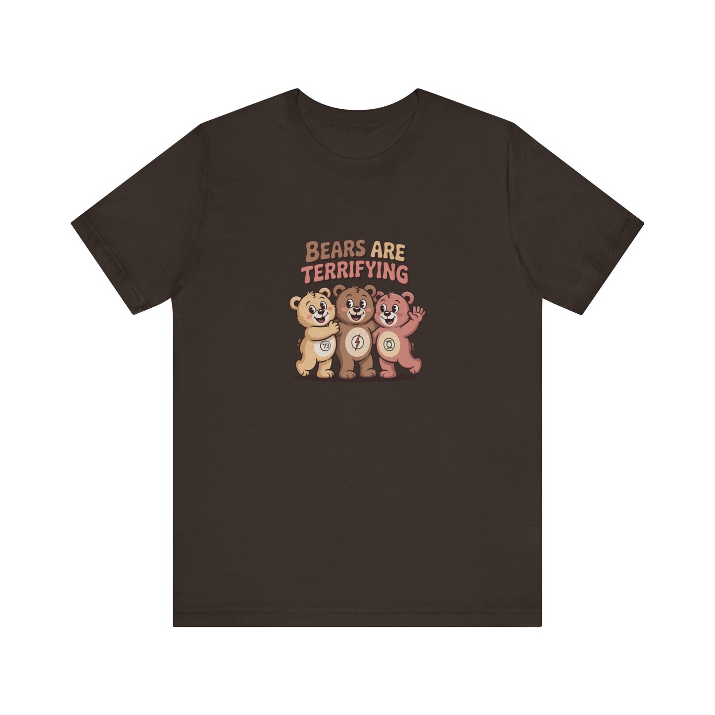 Bears Are Terrifying (Cute Remix) — Retro Tee (Dark)