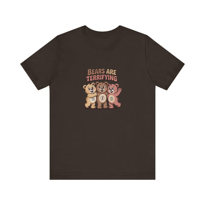 Bears Are Terrifying (Cute Remix) — Retro Tee (Dark)