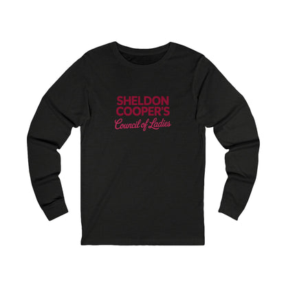 Sheldon Cooper’s Council of Ladies — TBBT Retro Long Sleeve (Dark)