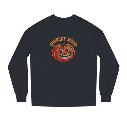 Current Mood (Toothy Jack) — Retro Halloween Sweatshirt (Dark)