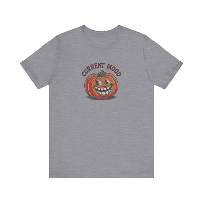 Current Mood (Toothy Jack) — Retro Halloween Tee (Light)