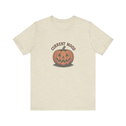 Current Mood (Vintage Jack) — Retro Halloween Tee (Light)