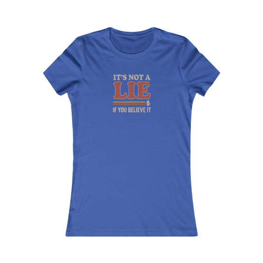 It’s Not a Lie, If You Believe It — George Costanza Retro Women's Tee (Dark)