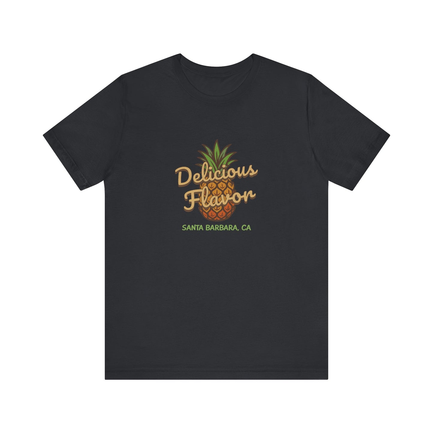 Delicious Flavor — Santa Barbara Pineapple Retro Tee (Dark)