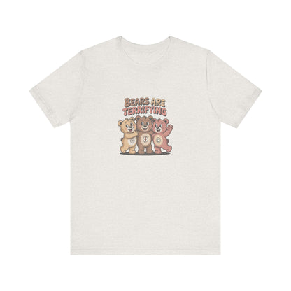 Bears Are Terrifying (Cute Remix) — Retro Tee (Light)
