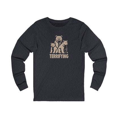 Bears Are Terrifying — Retro Silhouette Long Sleeve (Dark)