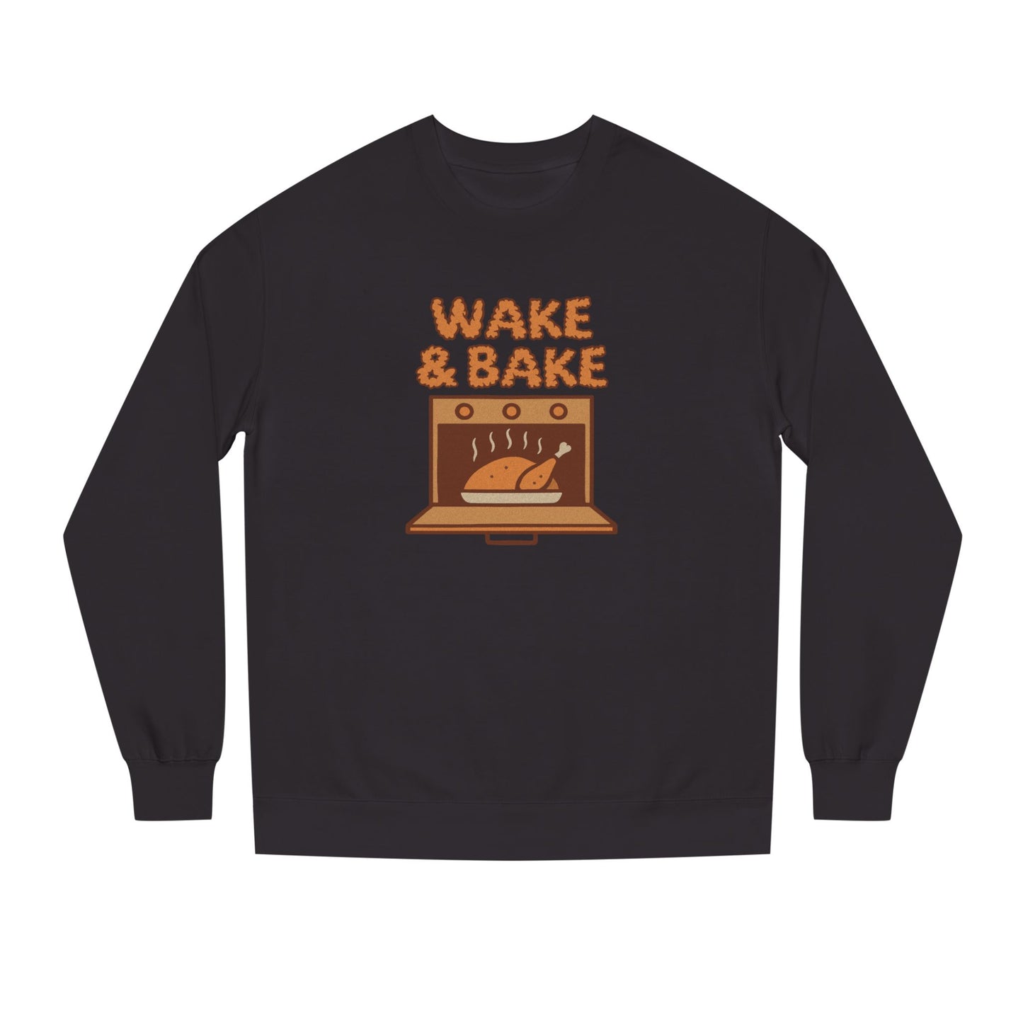 Wake & Bake — Retro Thanksgiving Turkey Sweatshirt (Dark)